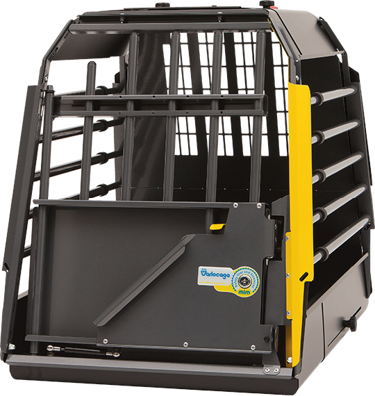 Dog Car Crate Front View