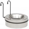 chrome dog water bowl